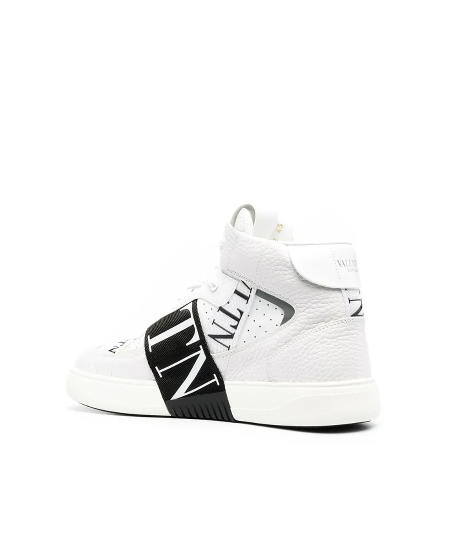 Valentino Vl7N Round Toe Mid-Top Sneakers