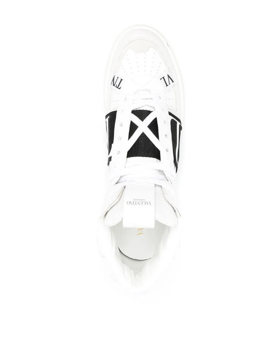 Valentino Vl7N Round Toe Mid-Top Sneakers