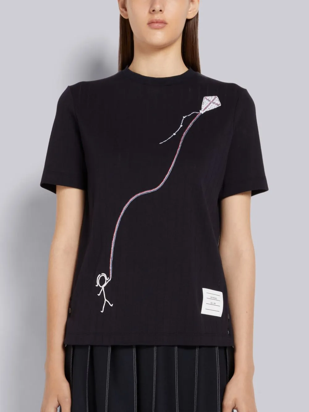 Mrs Thom Kite-Embroidered T-Shirt