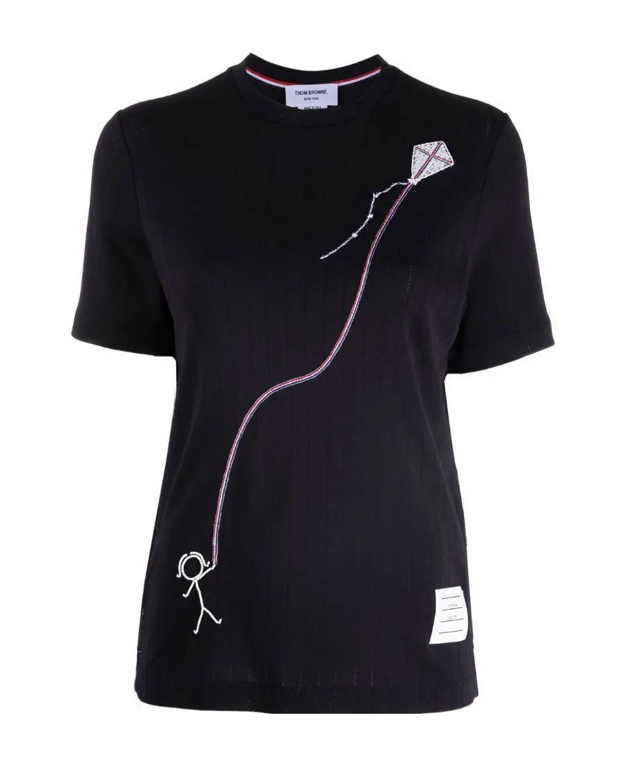 Mrs Thom Kite-Embroidered T-Shirt