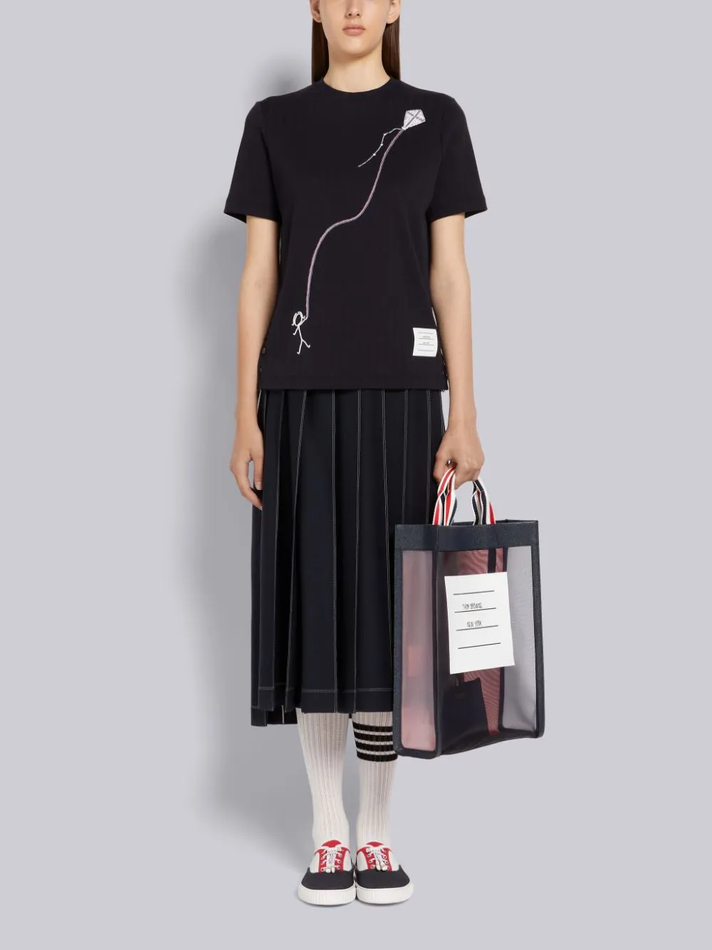 Mrs Thom Kite-Embroidered T-Shirt