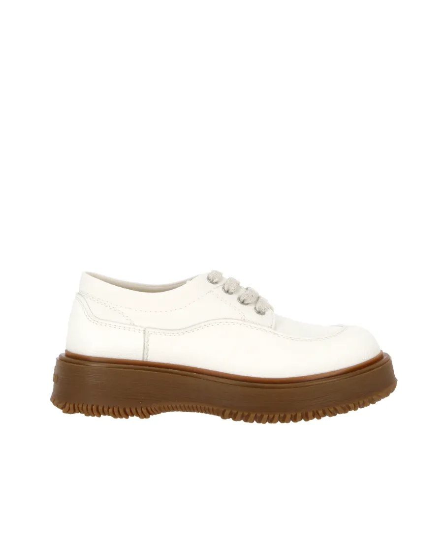 Hogan Untraditional Round Toe Lace-Up Sneakers