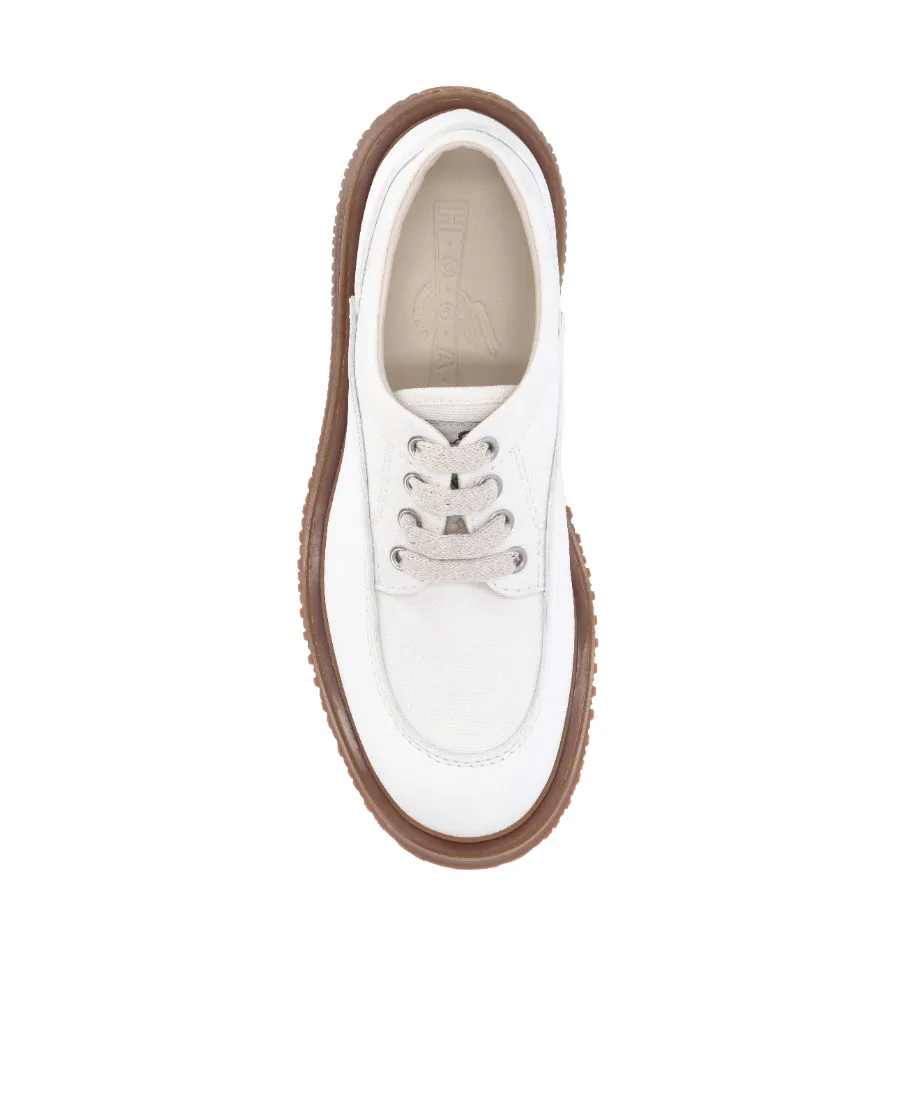 Hogan Untraditional Round Toe Lace-Up Sneakers
