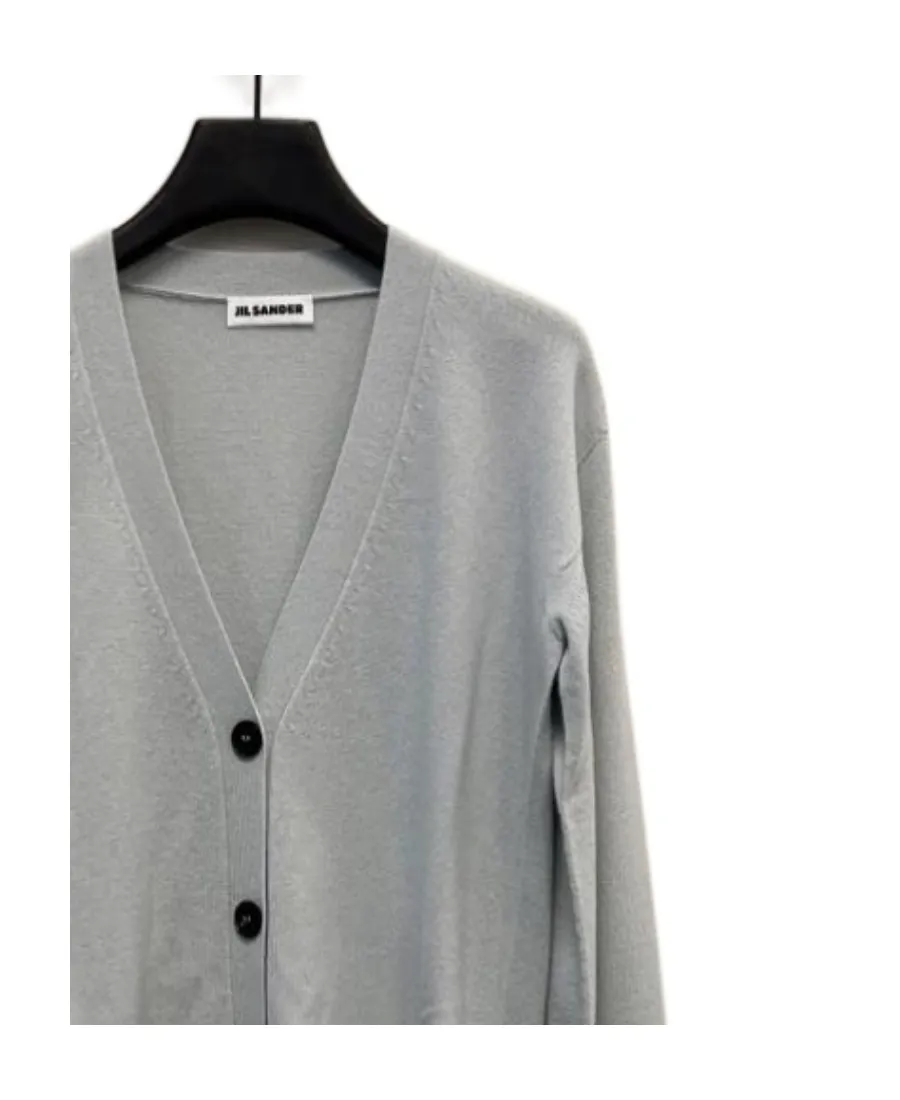 Logo V-Neck Knitted Cardigan