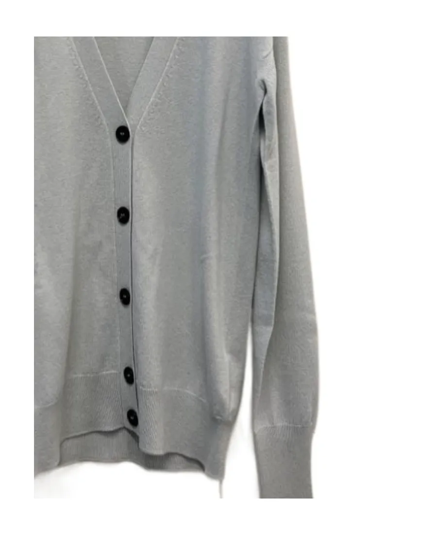 Logo V-Neck Knitted Cardigan