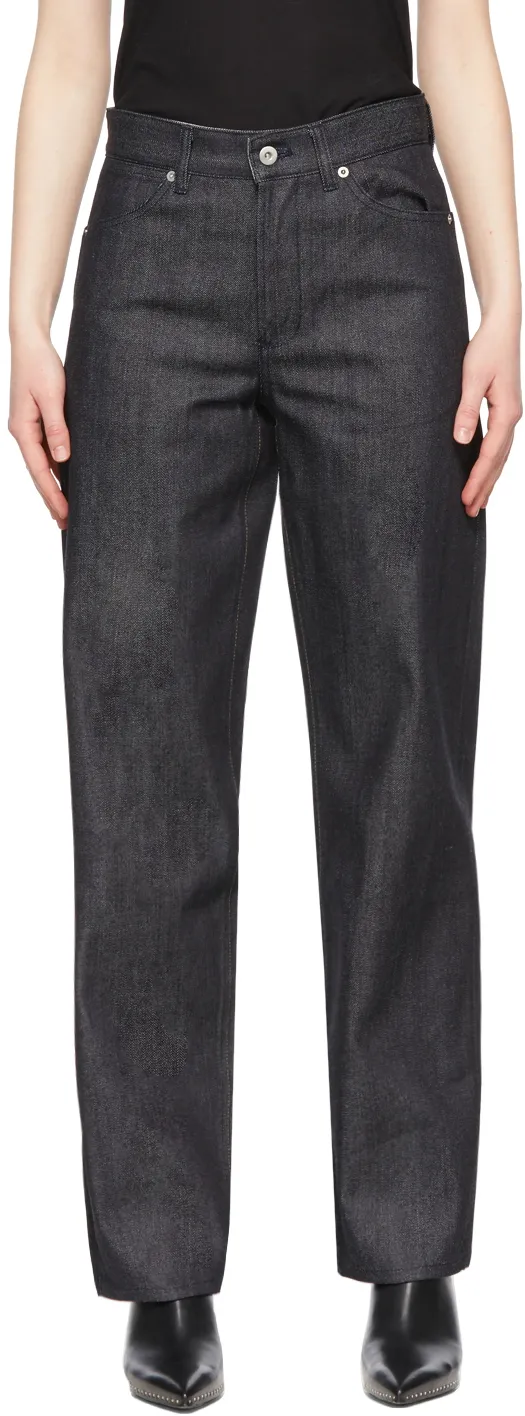 Logo-Patch Straight-Leg Trousers