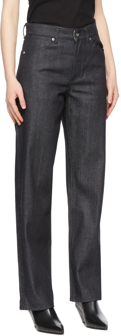 Logo-Patch Straight-Leg Trousers
