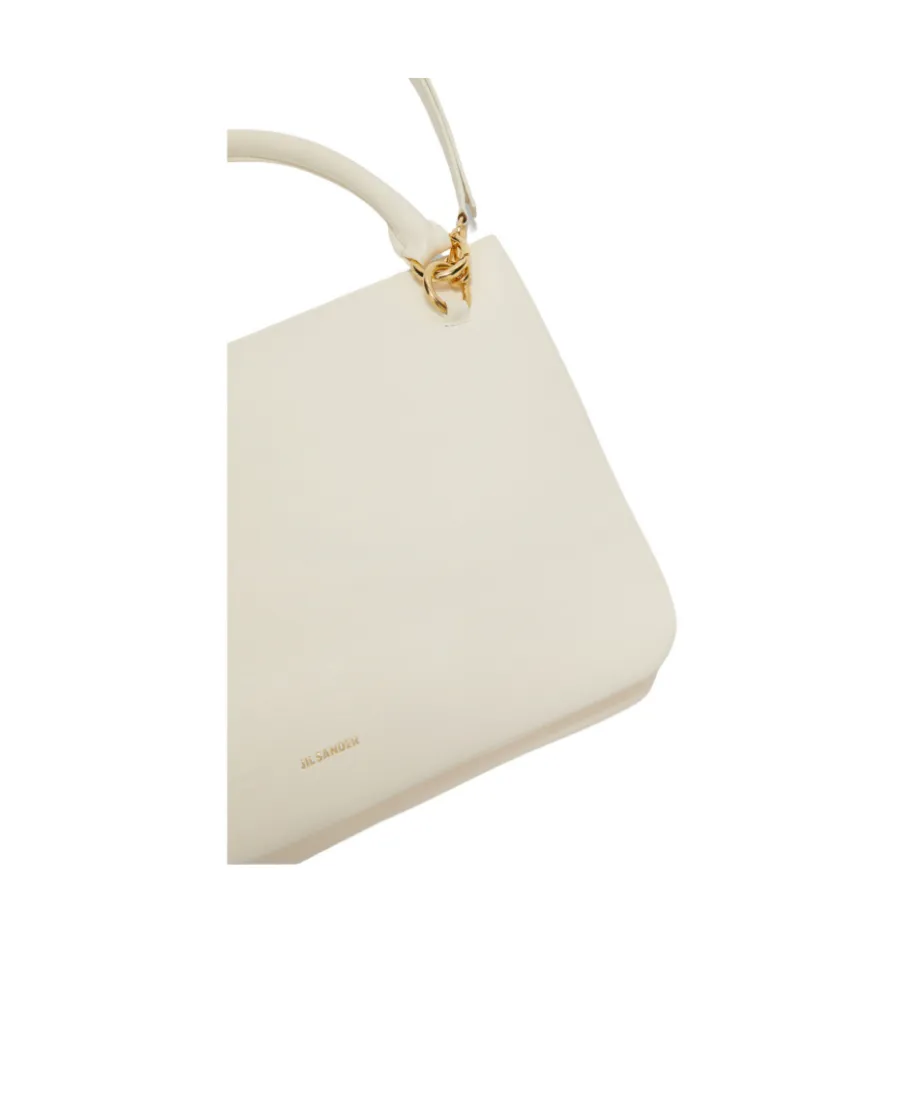 Jil Sander Logo Printed Zipped Crossbody Bag