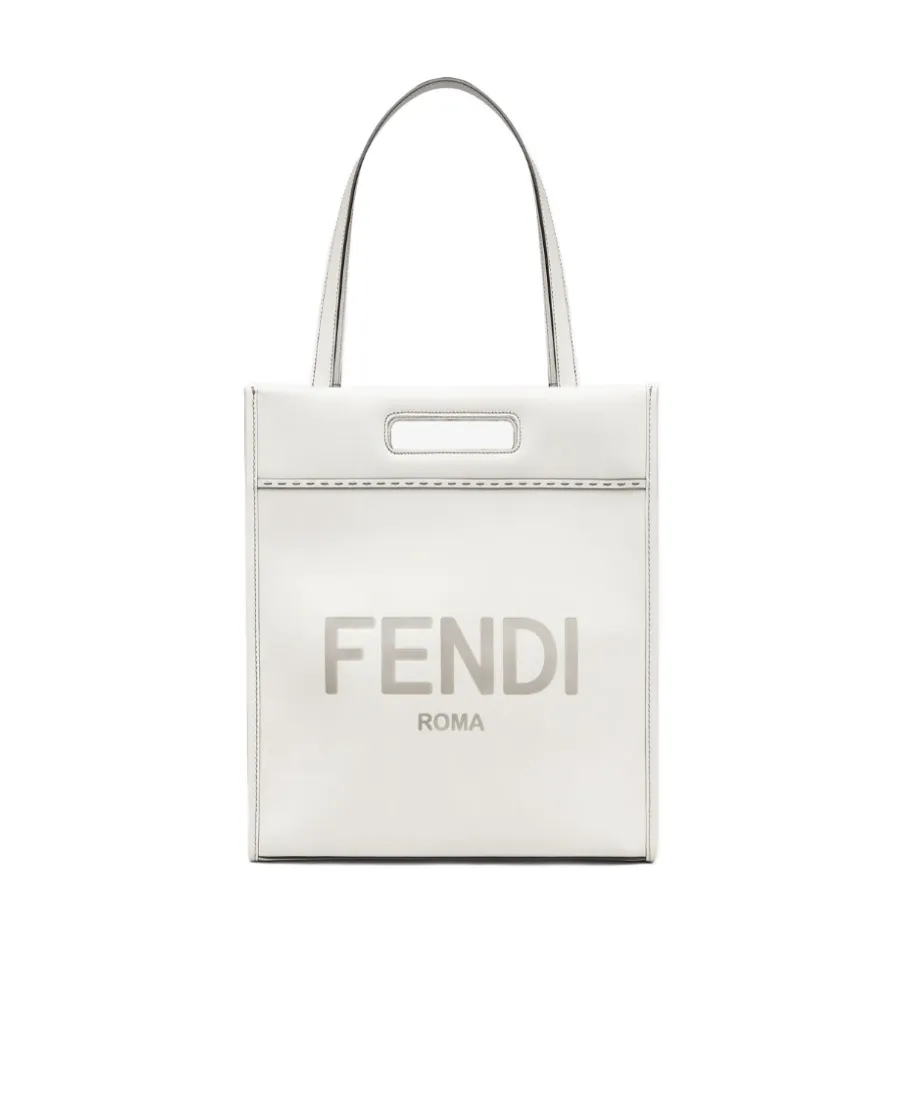 Fendi Roma Lettering Shopper Tote Bag