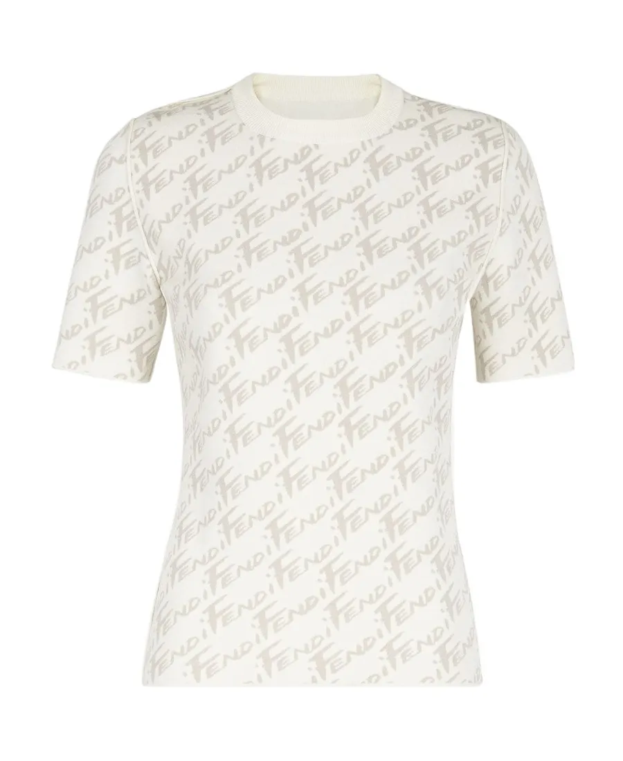 White Viscose Jumper