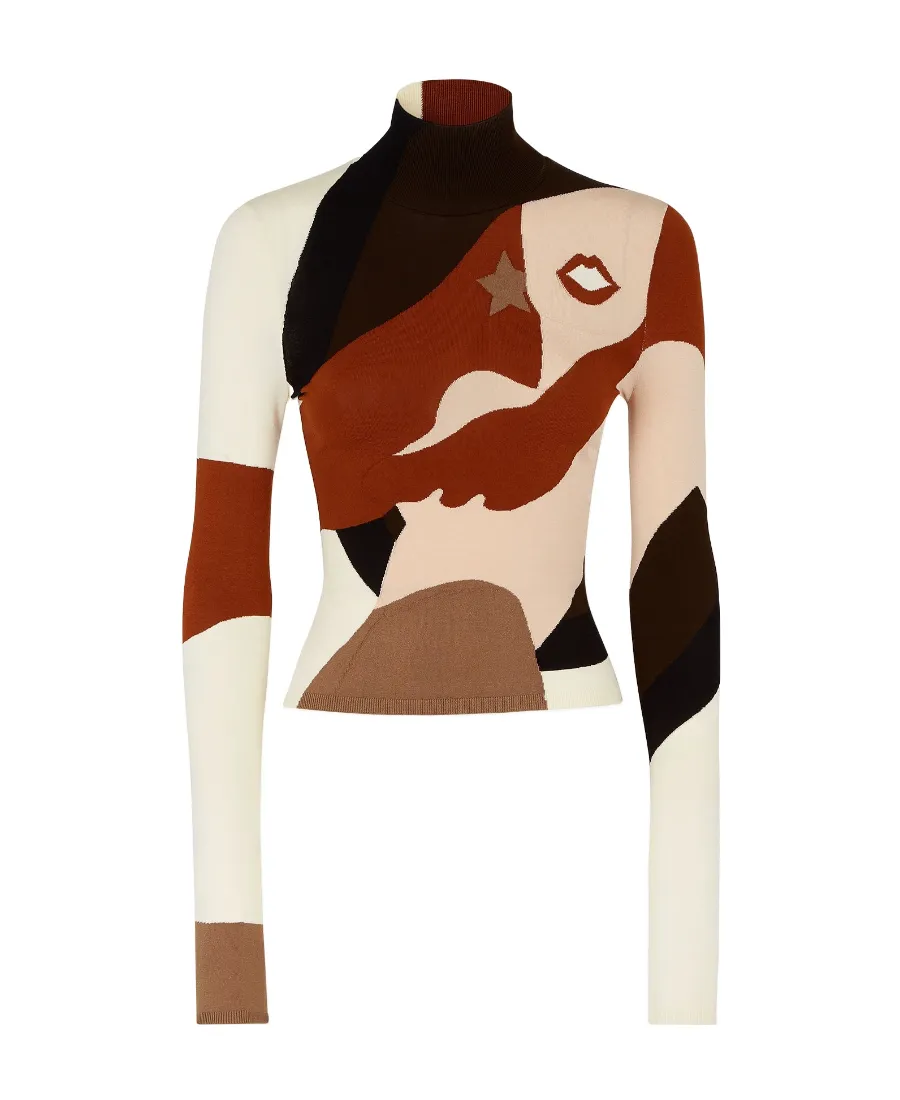 Multicolour Viscose Jumper
