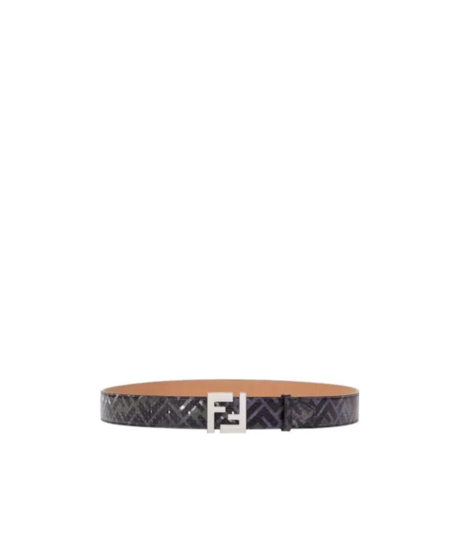 Fendi Ff Buckle Patterned Belt