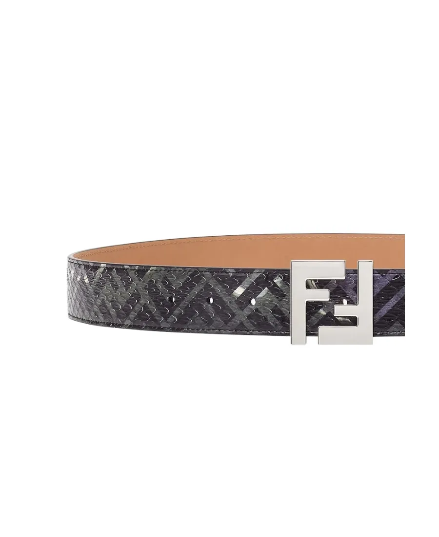 Fendi Ff Buckle Patterned Belt