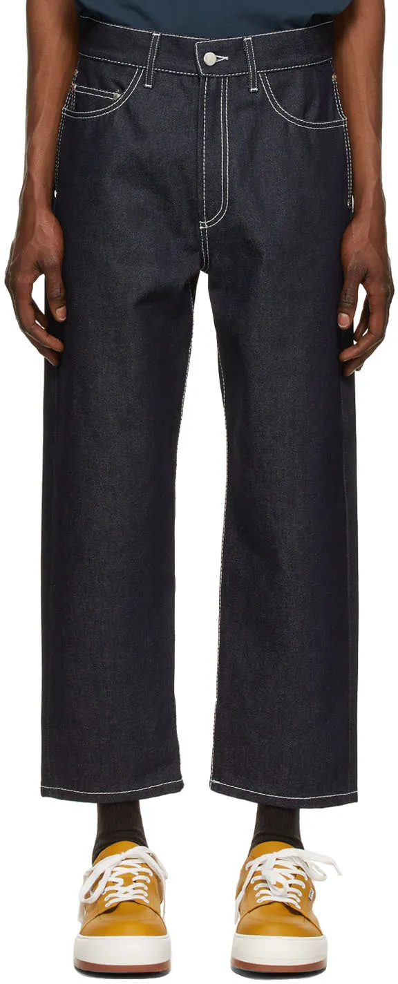 Sunnei Contrast Stitching Jeans