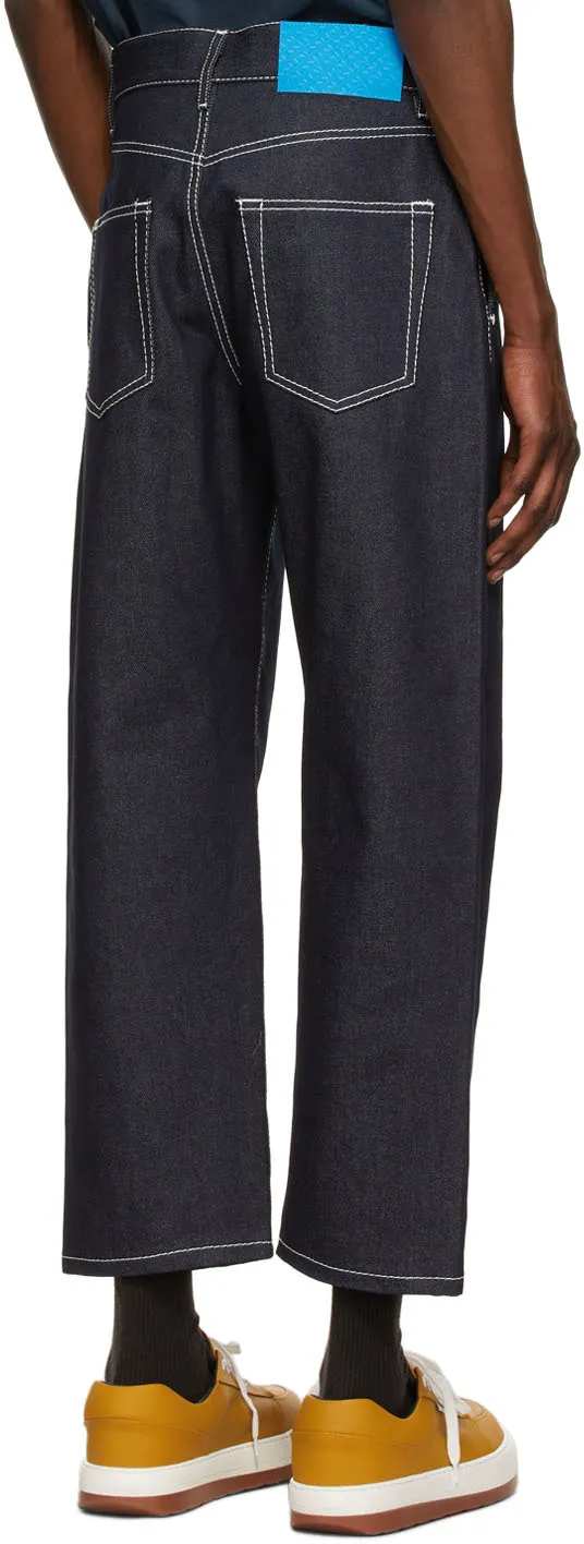 Sunnei Contrast Stitching Jeans