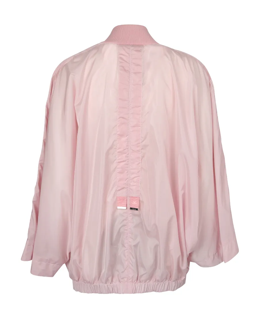 Khrisjoy Ruched-Effect Zipped Bomber Jacket
