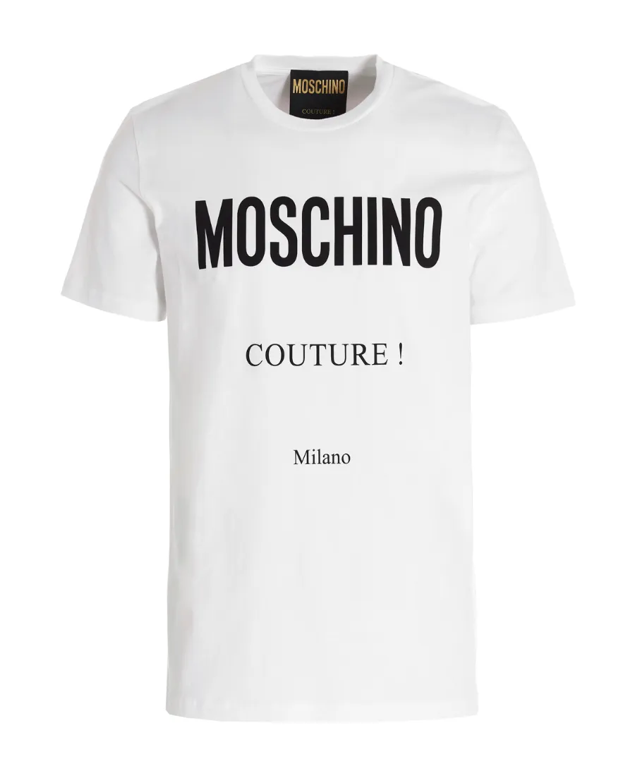 Moschino Logo Printed Crewneck T-Shirt