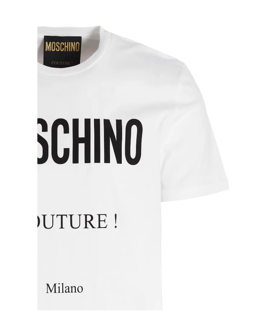 Moschino Logo Printed Crewneck T-Shirt