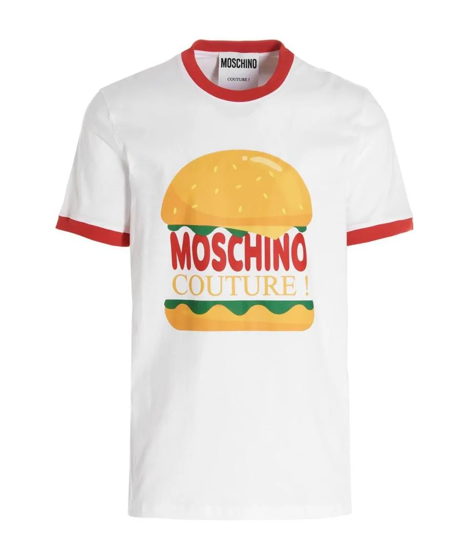 Moschino Duck-Embroidered Crewneck T-Shirt