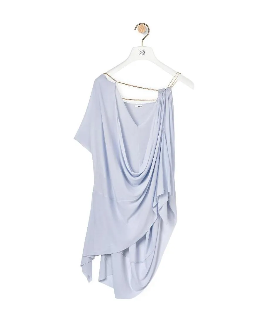 Chain Draped Top In Viscose