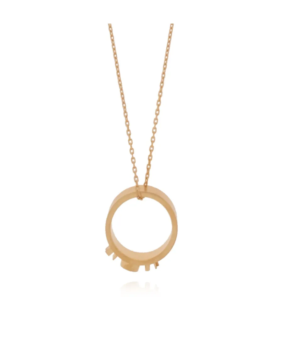 Maison Margiela 11 Ring Rolo Chained Pendant Necklace