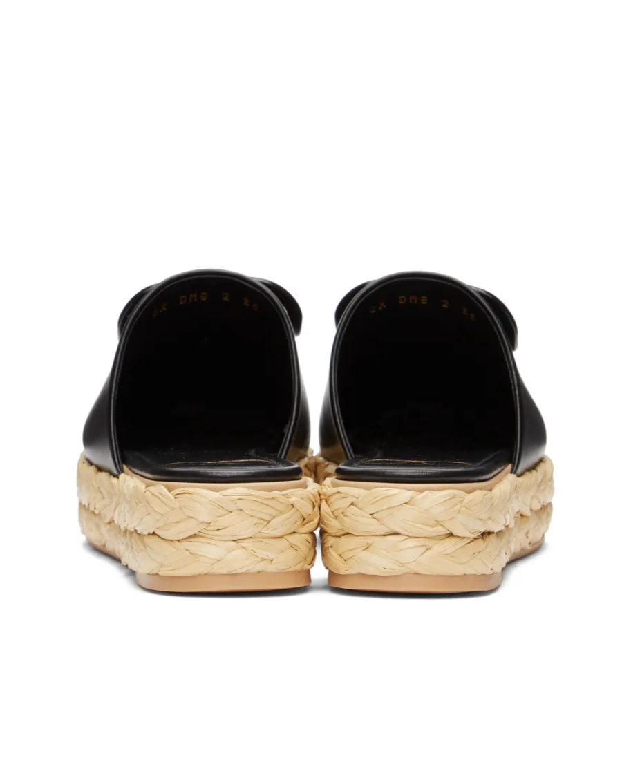 Logo-Detail Espadrille Mules