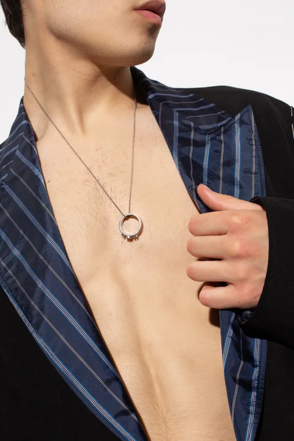 Maison Margiela 11 Ring Rolo Chained Pendant Necklace