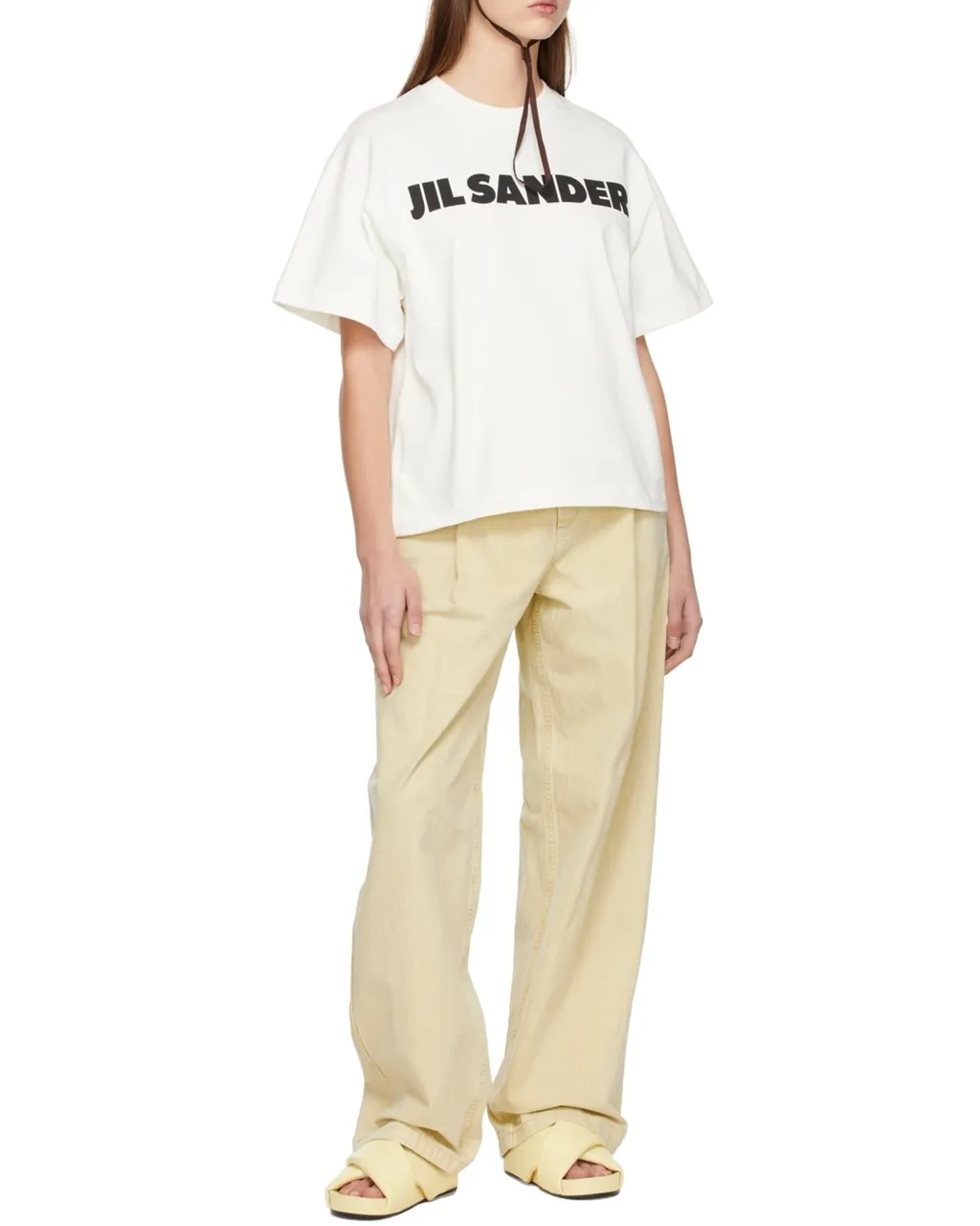 Pleat-Detail Straight-Leg Trousers