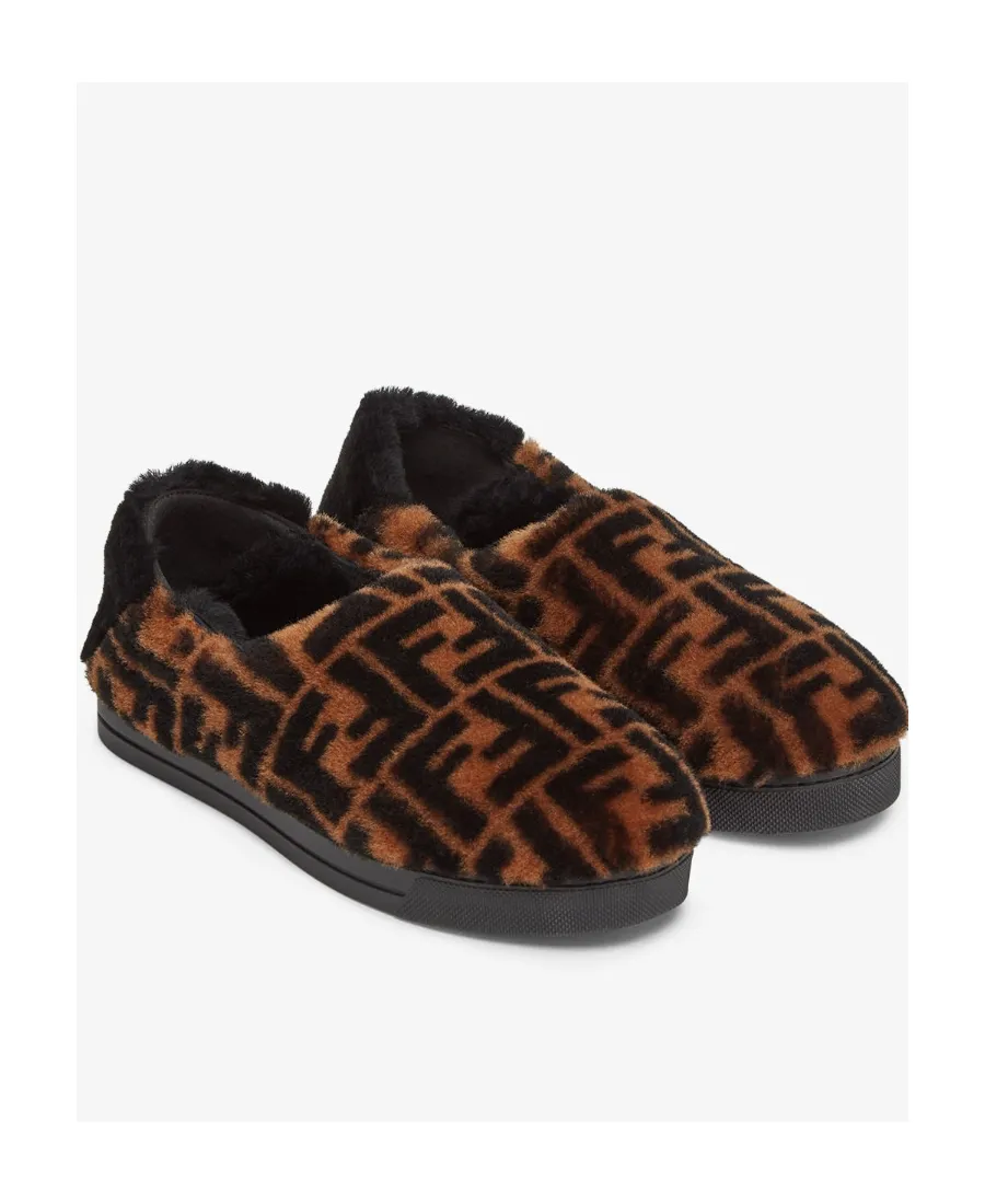 Fendi Kids Ff Motif Loafers