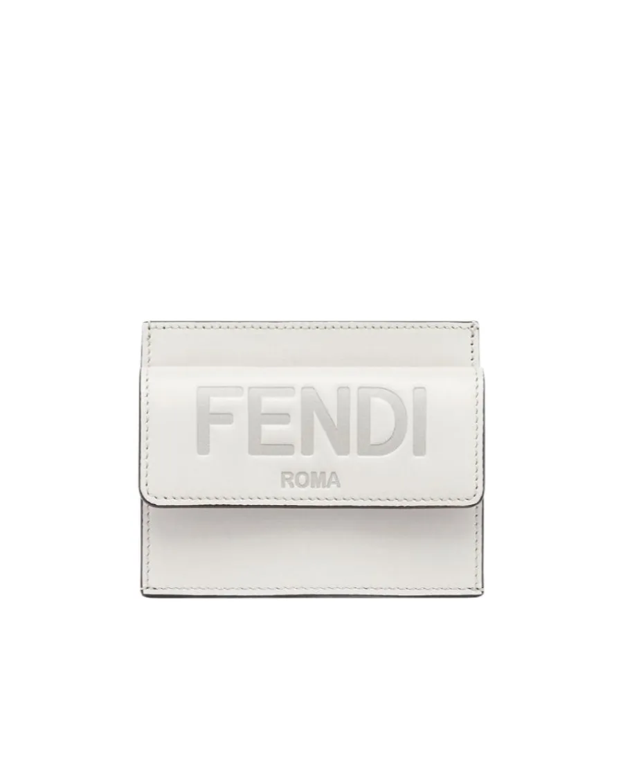 Light Grey Leather Card Holder