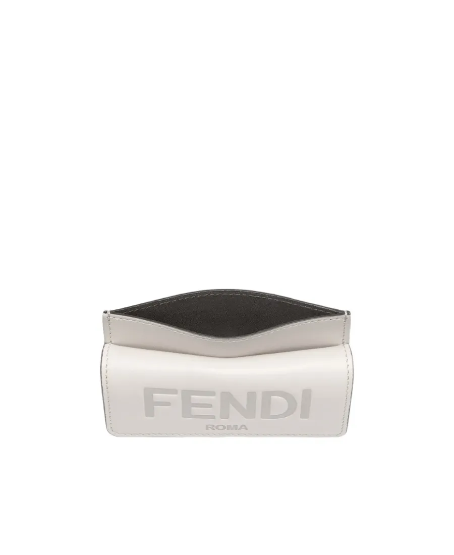 Light Grey Leather Card Holder