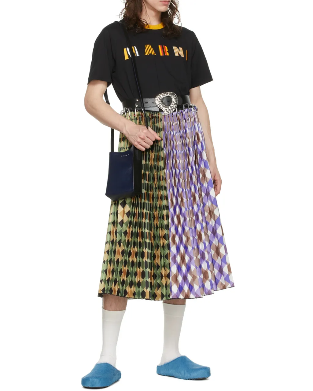 Marni Fussbett Textured Mules