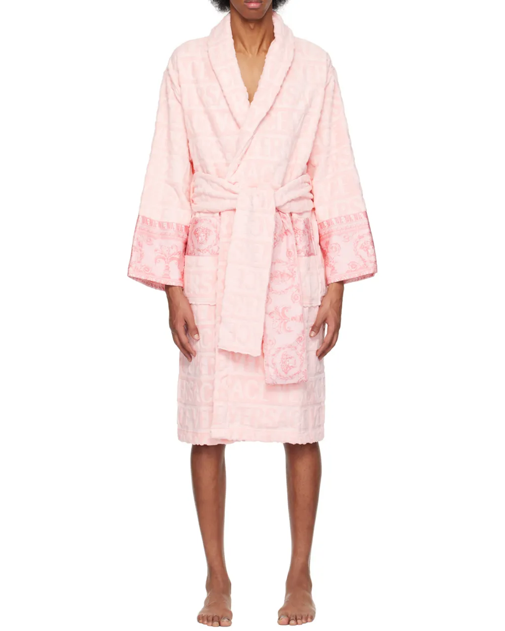 Versace I Love Baroque Belted Bathrobe