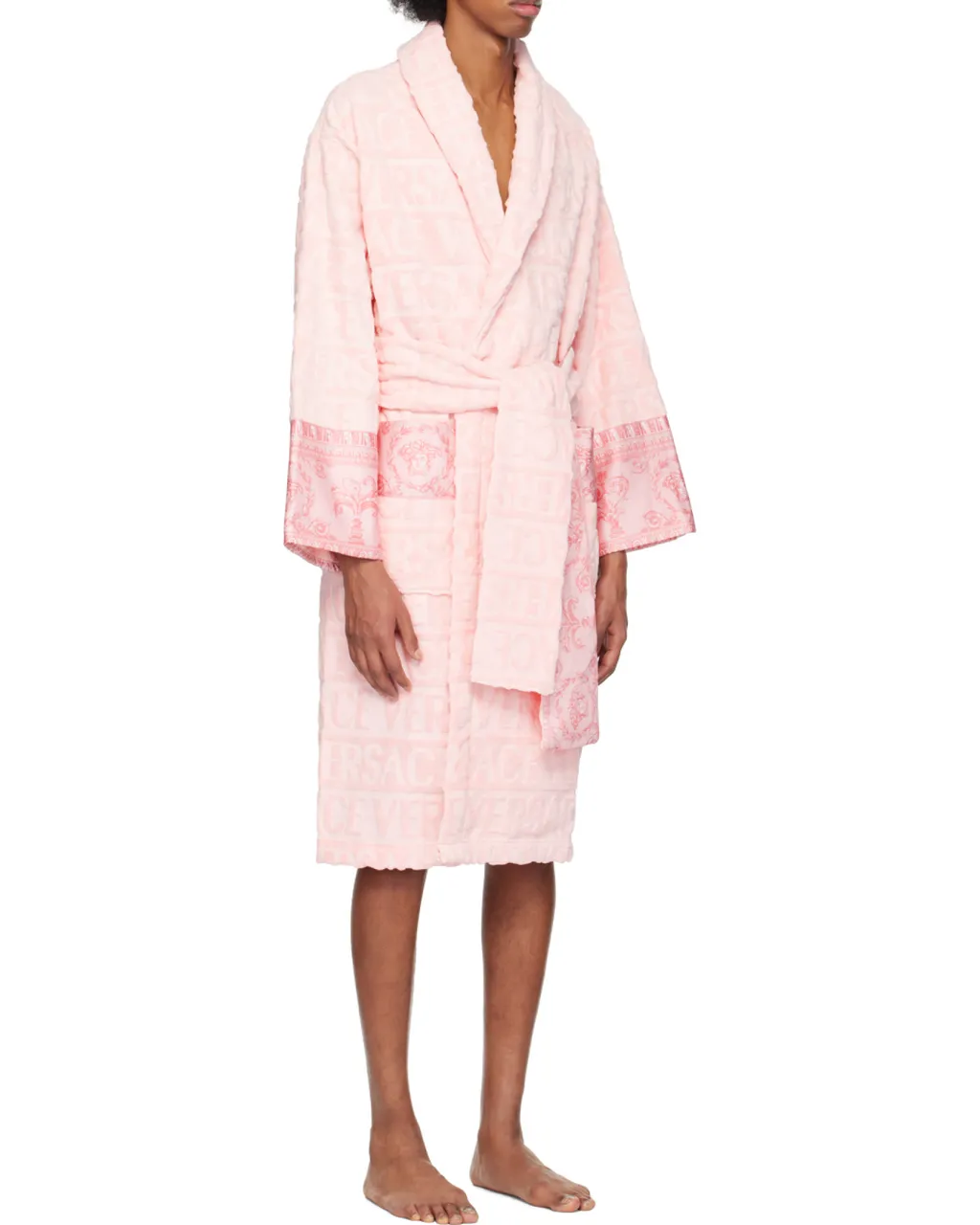 Versace I Love Baroque Belted Bathrobe