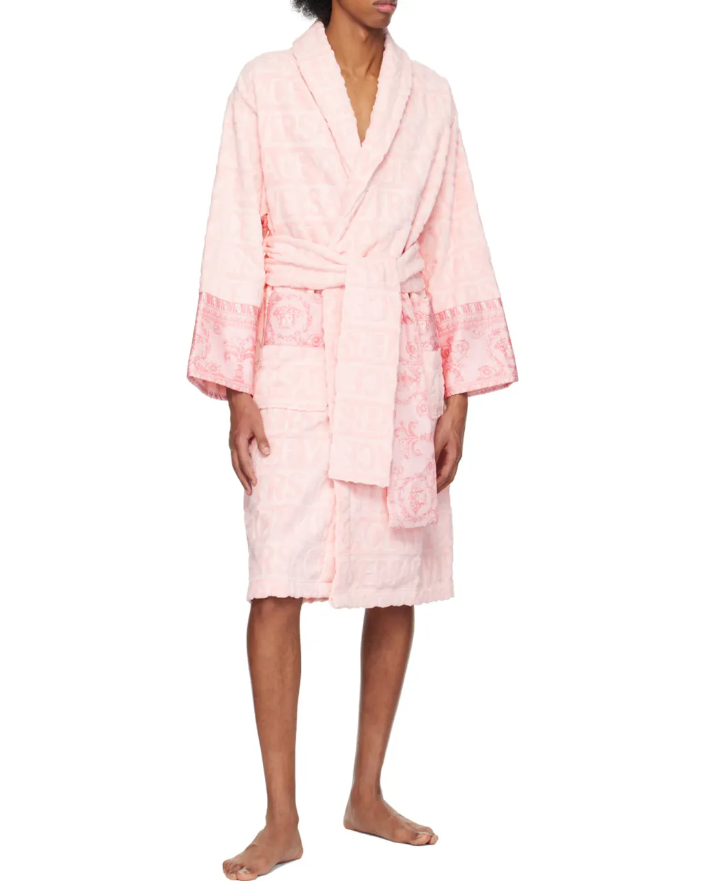Versace I Love Baroque Belted Bathrobe