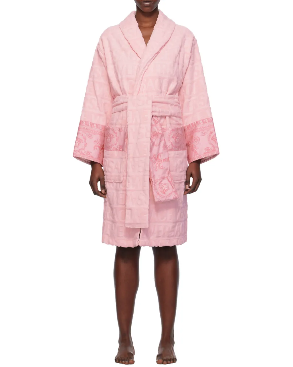 Versace I Love Baroque Belted Bathrobe