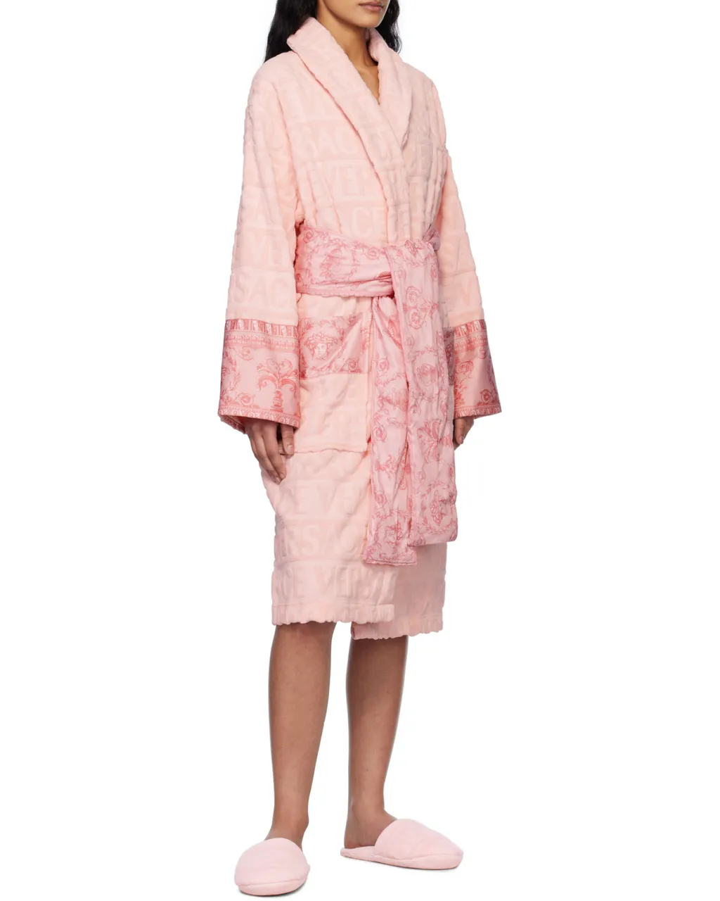 Versace I Love Baroque Belted Bathrobe