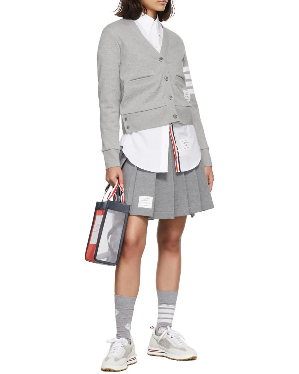 Small Rwb-Handles Tote Bag