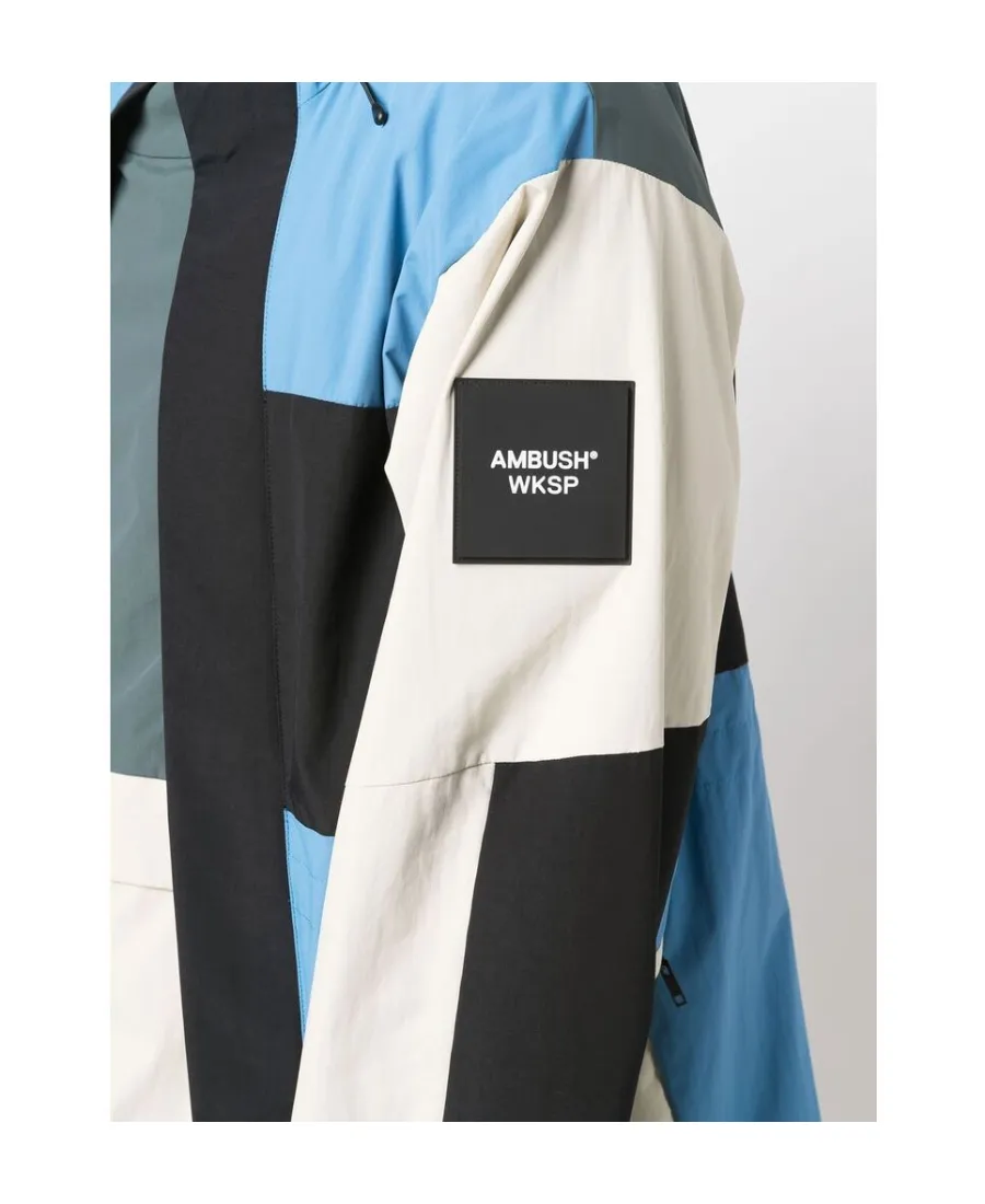 Colour-Block Hooded Jacket