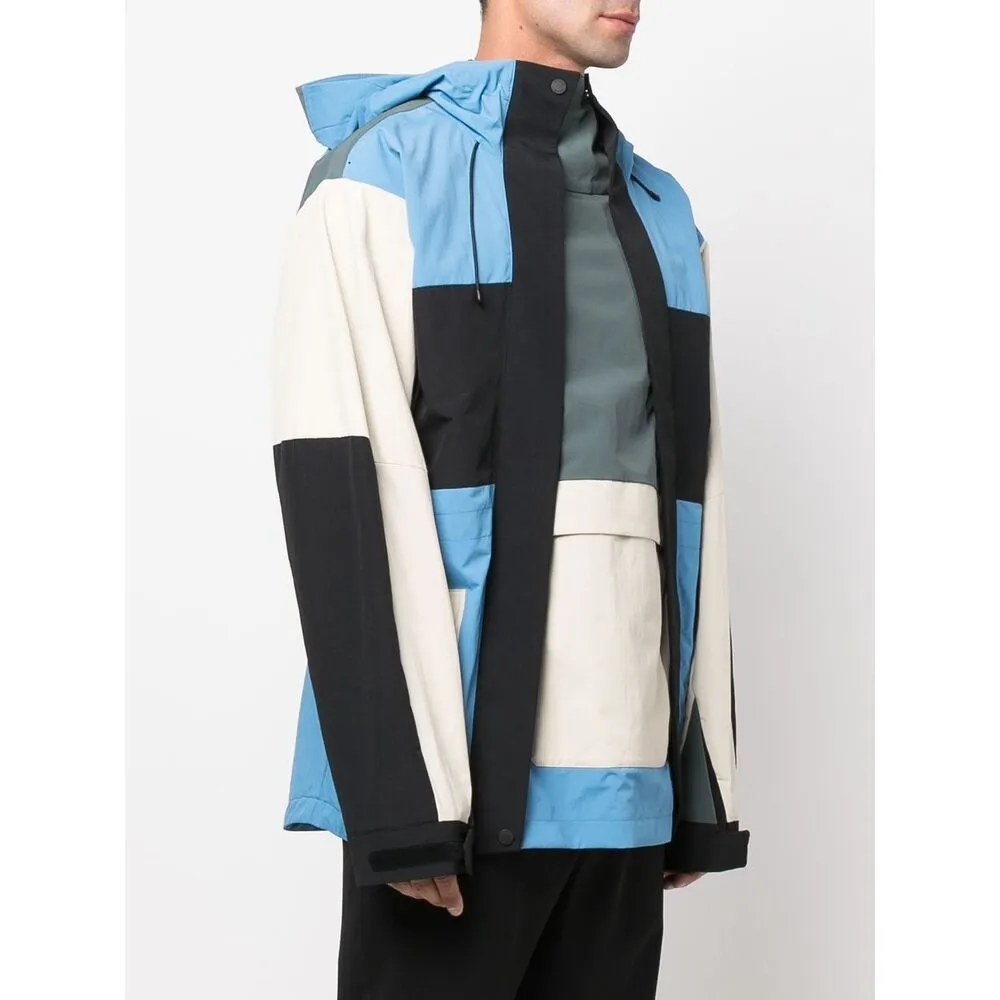 Colour-Block Hooded Jacket