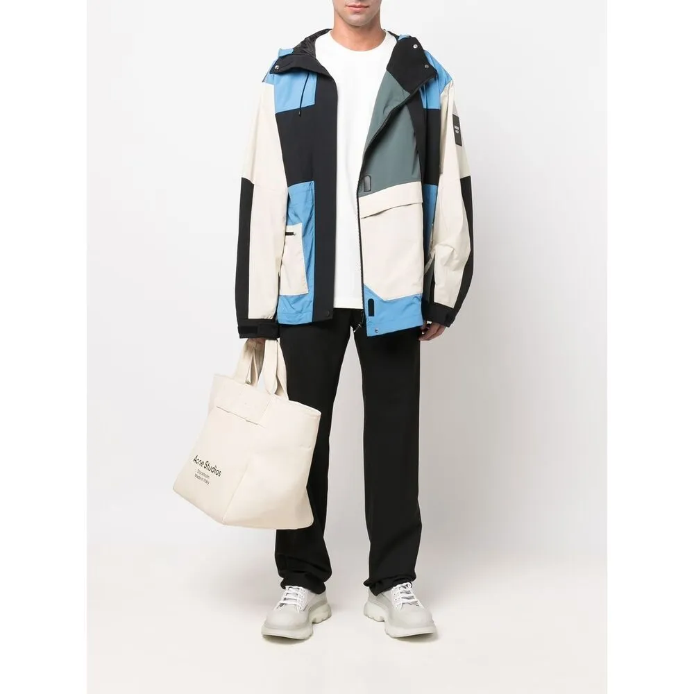 Colour-Block Hooded Jacket
