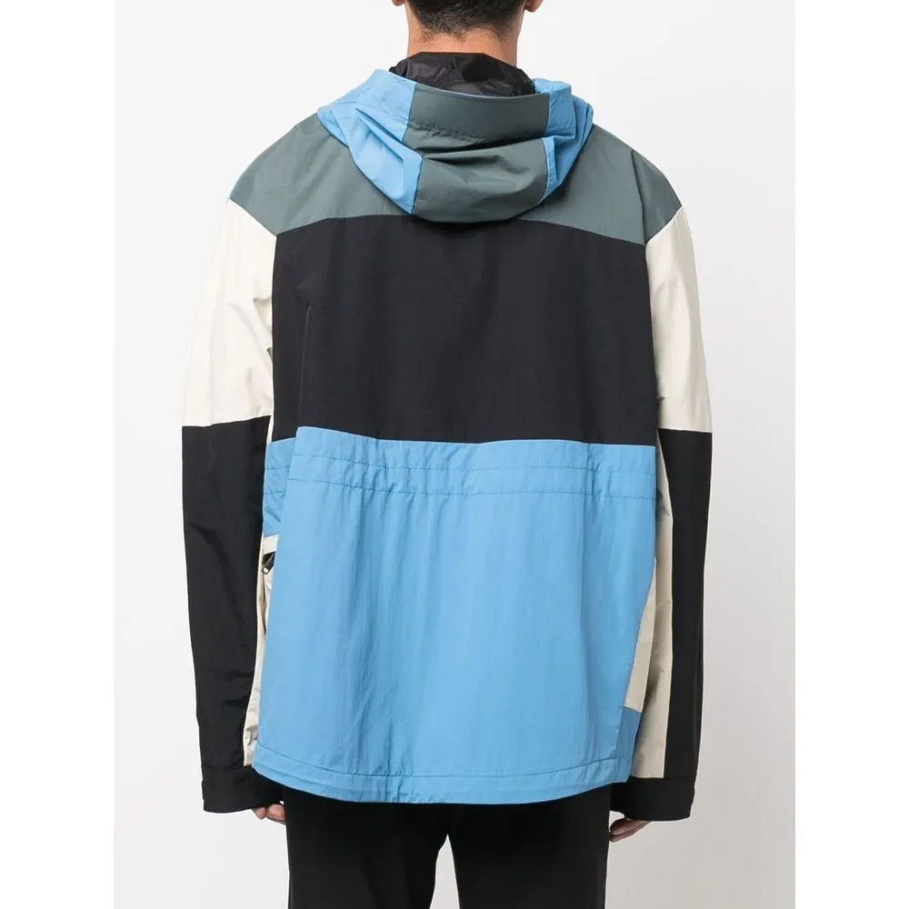 Colour-Block Hooded Jacket
