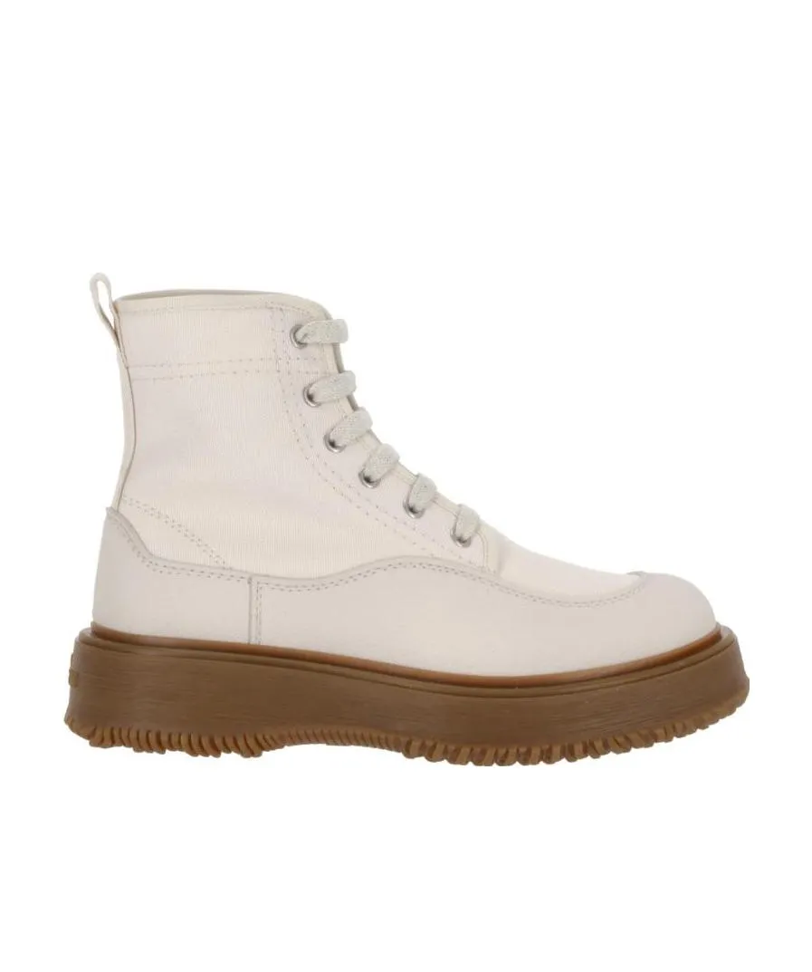 Hogan Untraditional Lace-Up Ankle Boots
