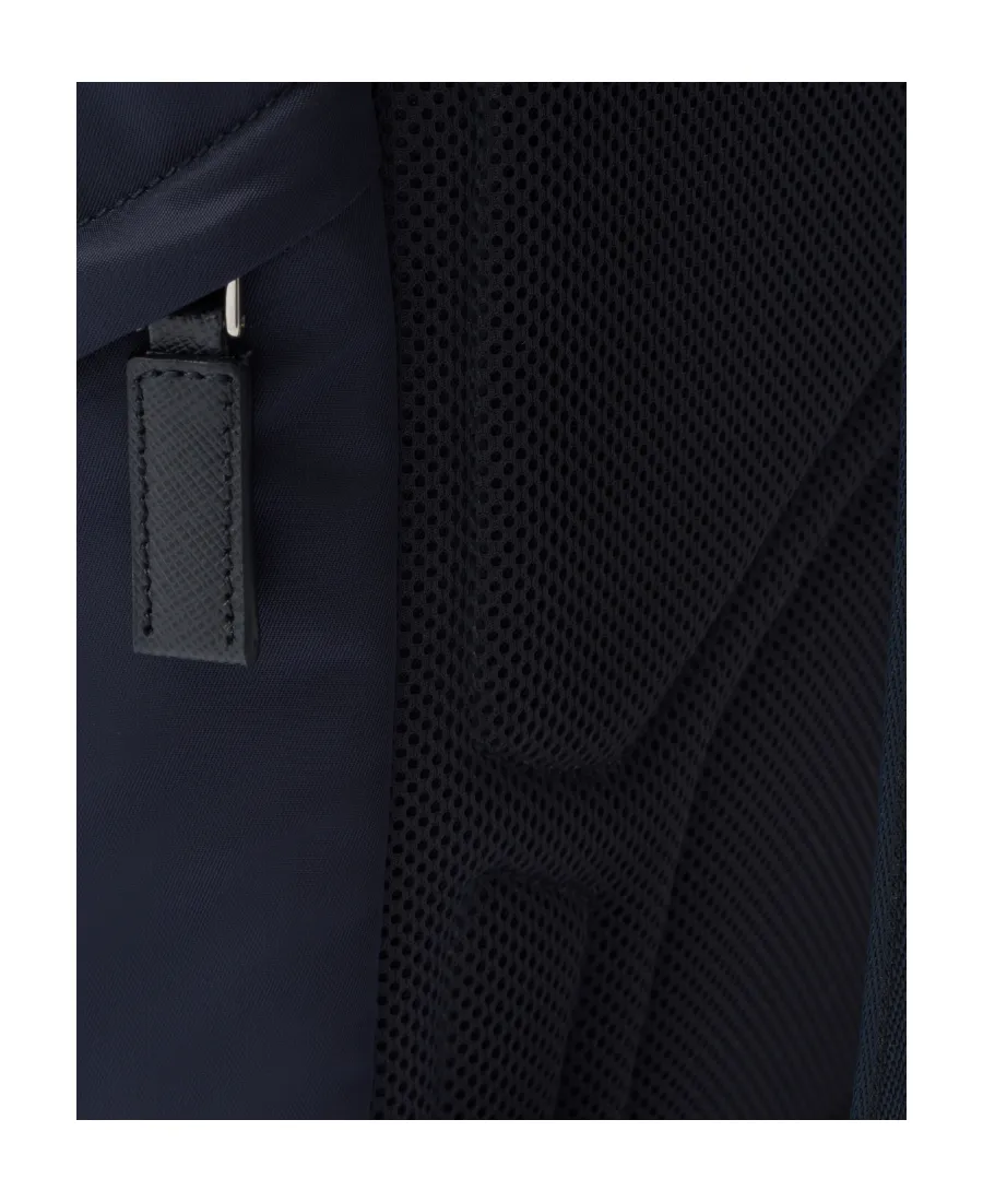 Prada Logo Plaque Buckled Backpack