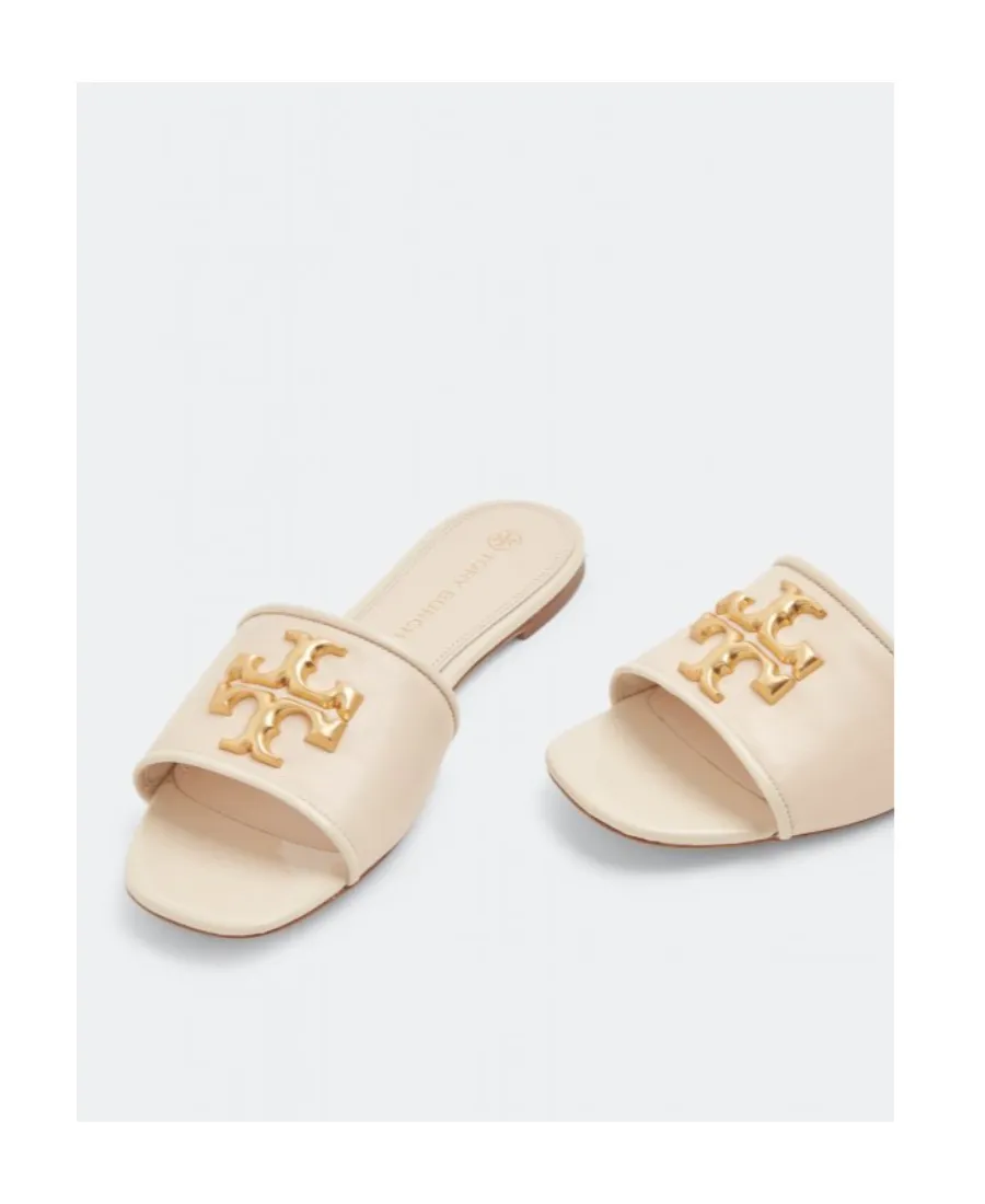 Tory Burch Eleanor Logo-Plaque Sandals