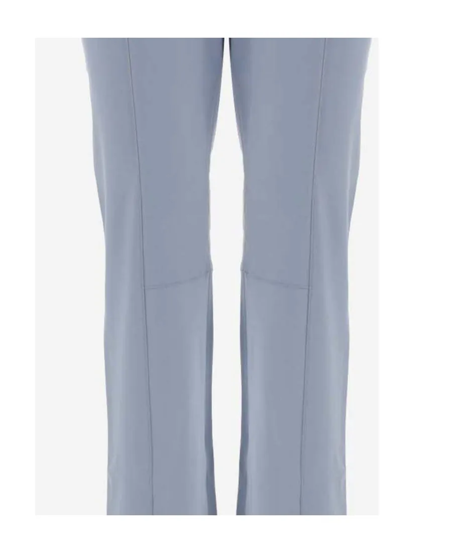 Wool-Blend Flared Trousers