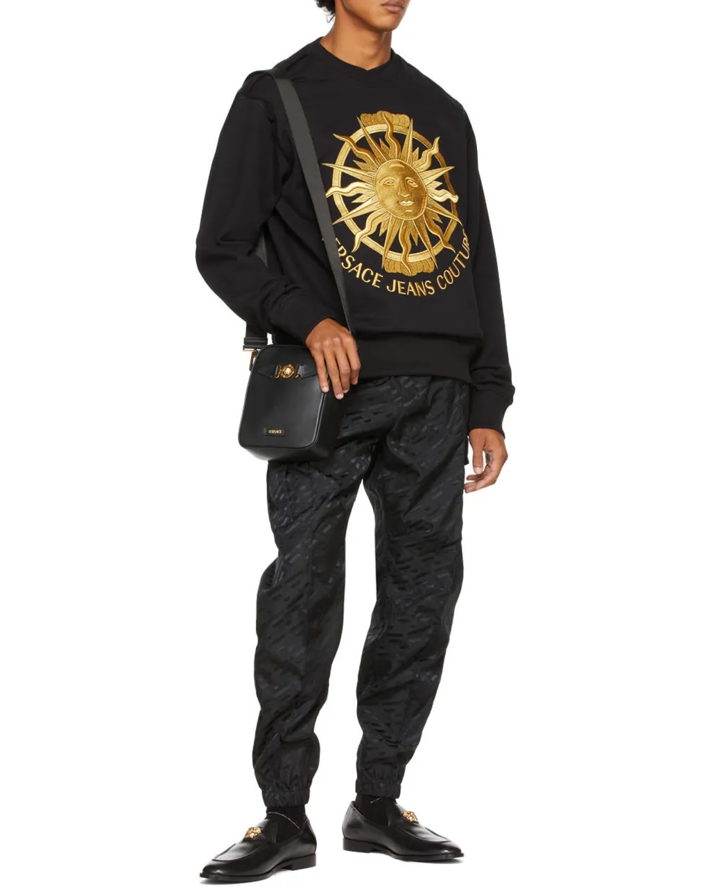 Versace Medusa Zipped Messenger Bag