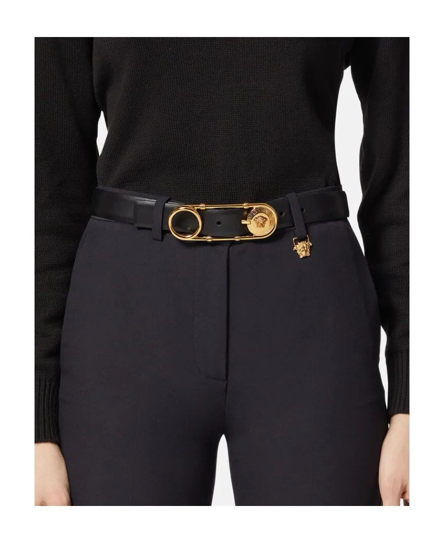 Versace Medusa Detailed Safety-Pin Belt