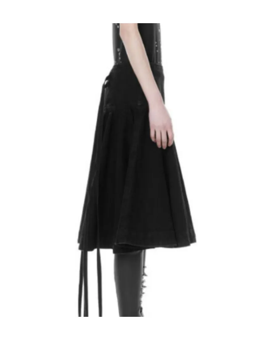 Tied-Waist A-Line Skirt