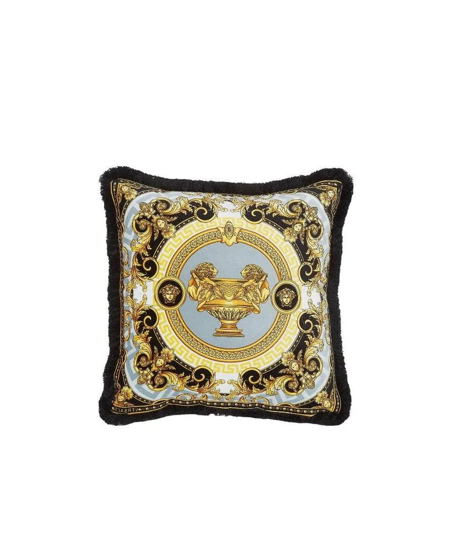 Versace Baroque Printed Fringed Cushion